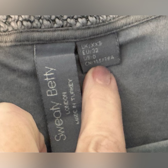 Sweaty Betty Ribbed Half Zip Sweater - Gray - Organic Cotton - US Size 4/Small - Picture 7 of 10